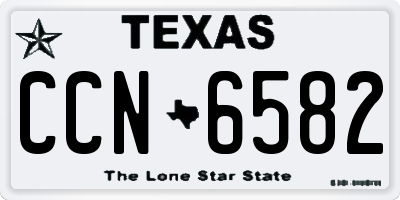 TX license plate CCN6582