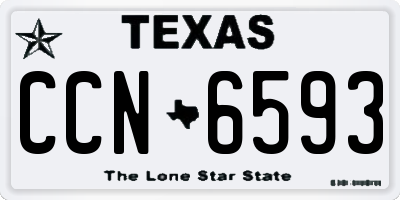 TX license plate CCN6593
