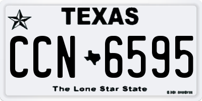 TX license plate CCN6595
