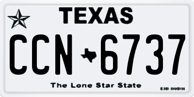 TX license plate CCN6737