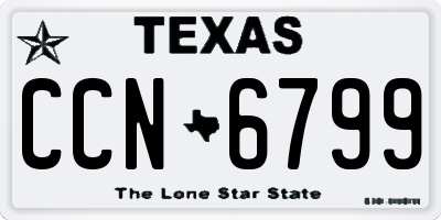 TX license plate CCN6799