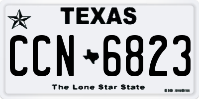 TX license plate CCN6823