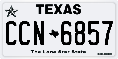 TX license plate CCN6857