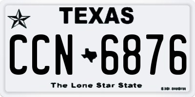 TX license plate CCN6876