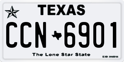 TX license plate CCN6901