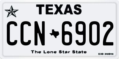 TX license plate CCN6902