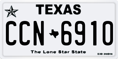 TX license plate CCN6910