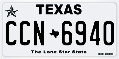 TX license plate CCN6940