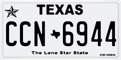 TX license plate CCN6944