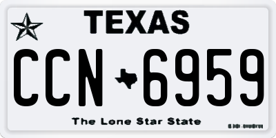 TX license plate CCN6959
