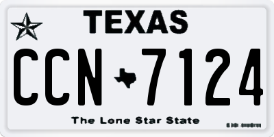 TX license plate CCN7124