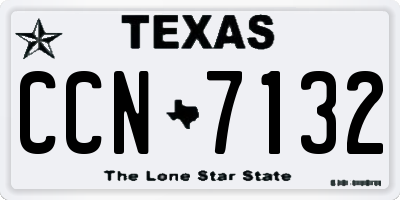 TX license plate CCN7132