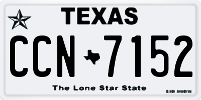 TX license plate CCN7152