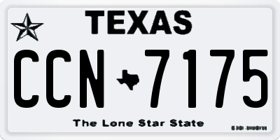 TX license plate CCN7175