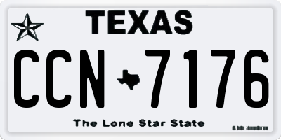 TX license plate CCN7176