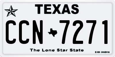 TX license plate CCN7271