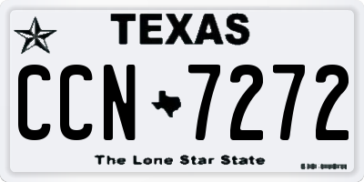 TX license plate CCN7272