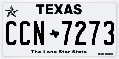 TX license plate CCN7273