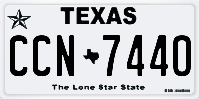 TX license plate CCN7440