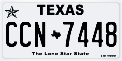 TX license plate CCN7448