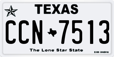 TX license plate CCN7513
