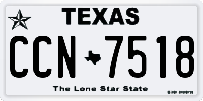 TX license plate CCN7518