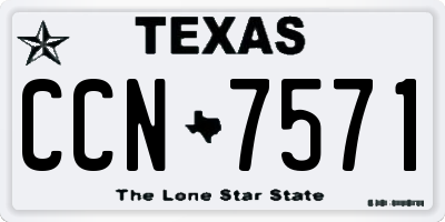 TX license plate CCN7571