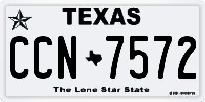 TX license plate CCN7572