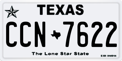 TX license plate CCN7622