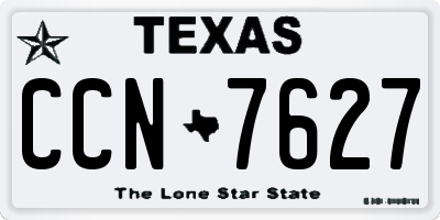 TX license plate CCN7627