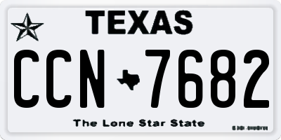 TX license plate CCN7682