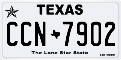 TX license plate CCN7902