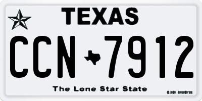 TX license plate CCN7912