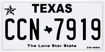 TX license plate CCN7919