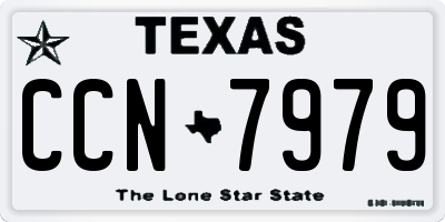 TX license plate CCN7979
