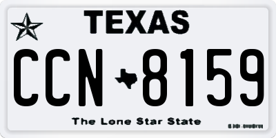 TX license plate CCN8159
