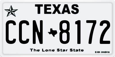 TX license plate CCN8172