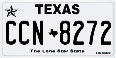 TX license plate CCN8272