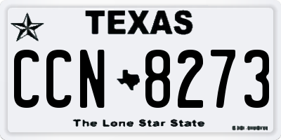 TX license plate CCN8273