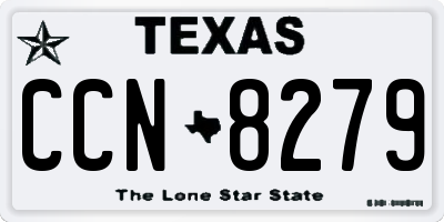 TX license plate CCN8279