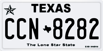 TX license plate CCN8282