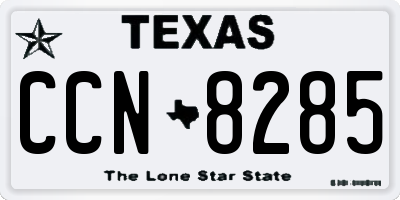 TX license plate CCN8285
