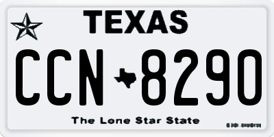 TX license plate CCN8290
