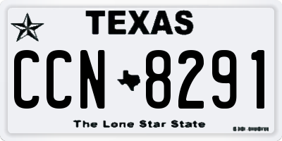 TX license plate CCN8291