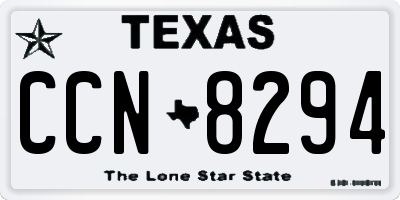 TX license plate CCN8294