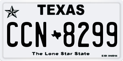 TX license plate CCN8299