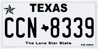 TX license plate CCN8339