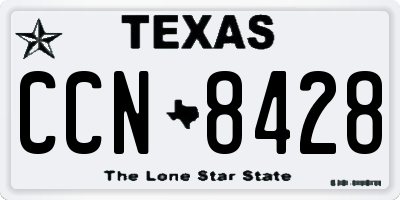 TX license plate CCN8428