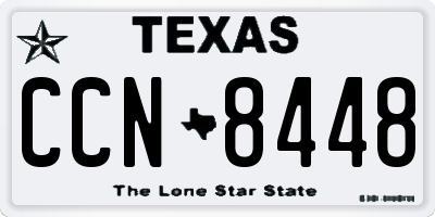 TX license plate CCN8448