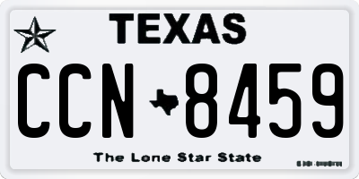 TX license plate CCN8459